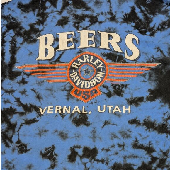 Vintage 1992 Harley Davidson Motorcycle Iron Stallion Single Stitch Tee Shirt XL - Picture 5 of 9